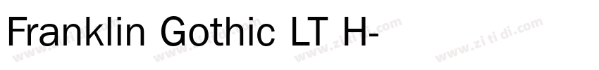 Franklin Gothic LT H字体转换